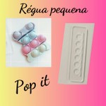 Regua de Acrilico Fidget Toys Pop It  Circulos Pequeno