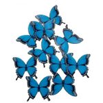 Kit Papel de Arroz Borboletas Azul LP-30