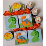 Kit Cortadores Dinossauros Baby 4 Modelos 5,5cm