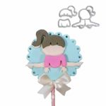 Cortador Ginástica Artística - Menina Ginasta Mod 3 7cm