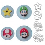 Kit Cortadores Mario Bross 5,5cm 4 Un