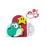 Cortador Mario Bross - Rosto Yoshi 5,5cm