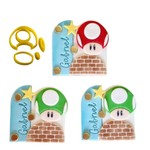 Cortador Mario Bros - Cogumelo para Decorar Pirulitos, Bolos