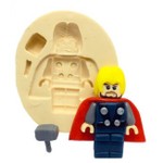 Molde de Silicone Super Heróis - Thor Lego