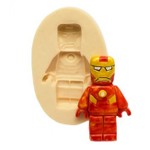 Molde de Silicone Super Heróis - Homem de Ferro Lego