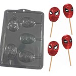 Forma Pirulitos Rosto do Homem Aranha 5 Cav Simples C-532624