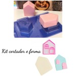 Forma Pão De Mel Casa Casinha Especial 3 Partes + Cortador