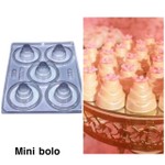 Forma PVC Mini Bolos Detalhados para Confeitar