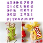 Kit Cortadores Alfabeto Letras Maiusculas + Numeros 2,5cm