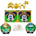 Kit Cortadores Rostos Mickey e Minnie e Jeep Safari