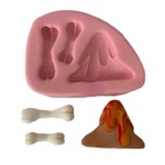 Molde de Silicone Vulcão e Ossos