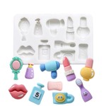 Molde de Silicone Itens de Maquiagem 10 Cav