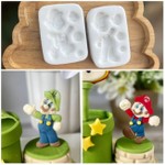 Kit Moldes de Silicone Mario e Luigi