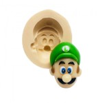 Molde de Silicone Super Mario Bros - Rosto do Luigi