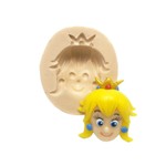 Molde de Silicone Super Mario Bros - Rosto Princesa Peach