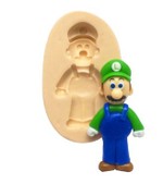 Molde de Silicone Luigi para Decorar Turma do Mario Bros