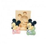 Molde de Silicone Mickey e Minnie Baby