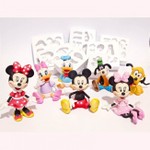 Kit Moldes de Silicone Turma do Mickey Completo 3D 7 Pçs