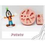 Kit Moldes de Silicone Turma do Mickey 7 Pçs