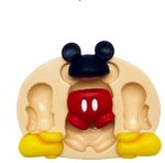 Molde de Silicone Mickey, Short, Orelha e Sapato