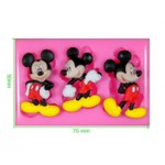 Molde de Silicone Mickey 3 Cavidades