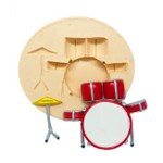 Molde de Silicone Instrumentos Musicais Bateria