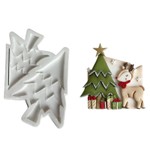 Molde de Silicone Arvores de Natal 2 Cav