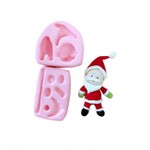 Molde de Silicone Natal - Papai Noel 2 Pçs