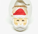 Molde de Silicone Rosto Papai Noel Decorar Natal