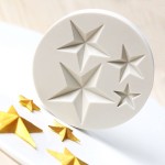 Molde de Silicone Estrelas Para Decorar Natal