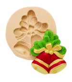 Molde de Silicone Sinos Para Decorar Natal