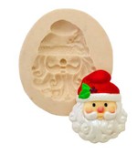 Molde de Silicone Papai Noel para Decorar Natal