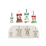 Molde de silicone Natal Sinos para decorar