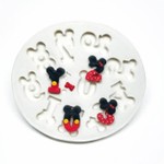 Molde de Silicone Numeros Mickey Minnie Para Decorar