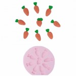 Molde de Silicone Varias Cenouras para Decorar