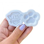 Molde de Silicone Logo da Patrulha Canina Paw + Patinha