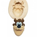 Molde de Silicone Looney Tunes Baby - Rosto Taz