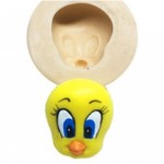 Molde de Silicone Looney Tunes Baby - Rosto Piu Piu