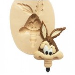 Molde de Silicone Looney Tunes Baby - Rosto Coiote