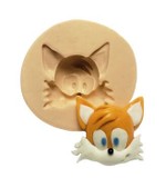 Molde de Silicone Sonic Rosto Tails