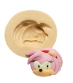 Molde de Silicone Sonic Rosto Amy Rose