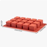 Forma de Silicone Importada Cubos 3,5cm 15 Cav