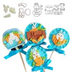 Kit Cortadores Coelhos da Páscoa 4 Un