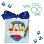 Cortador Logo Escudo da Patrulha Canina PAW 6cm