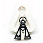 Molde de Silicone Pingente Santa Nossa Senhora Chaveiro