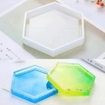 Molde de Silicone Porta Copos Hexagonal