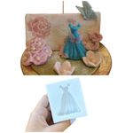 Molde de Silicone Vestido de Princesas Universal