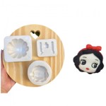 Molde de Silicone Branca de Neve Grande Para Montar 3 Pçs