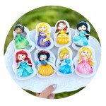 Kit Moldes de Silicone Princesas da Disney 8 Pçs