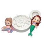 Molde De Silicone Princesas Sereias Universal